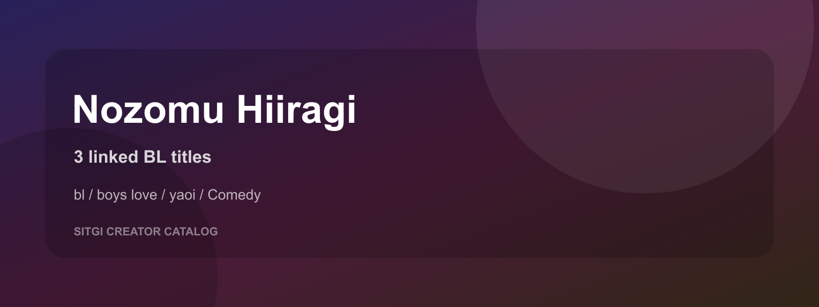 Nozomu Hiiragi cover