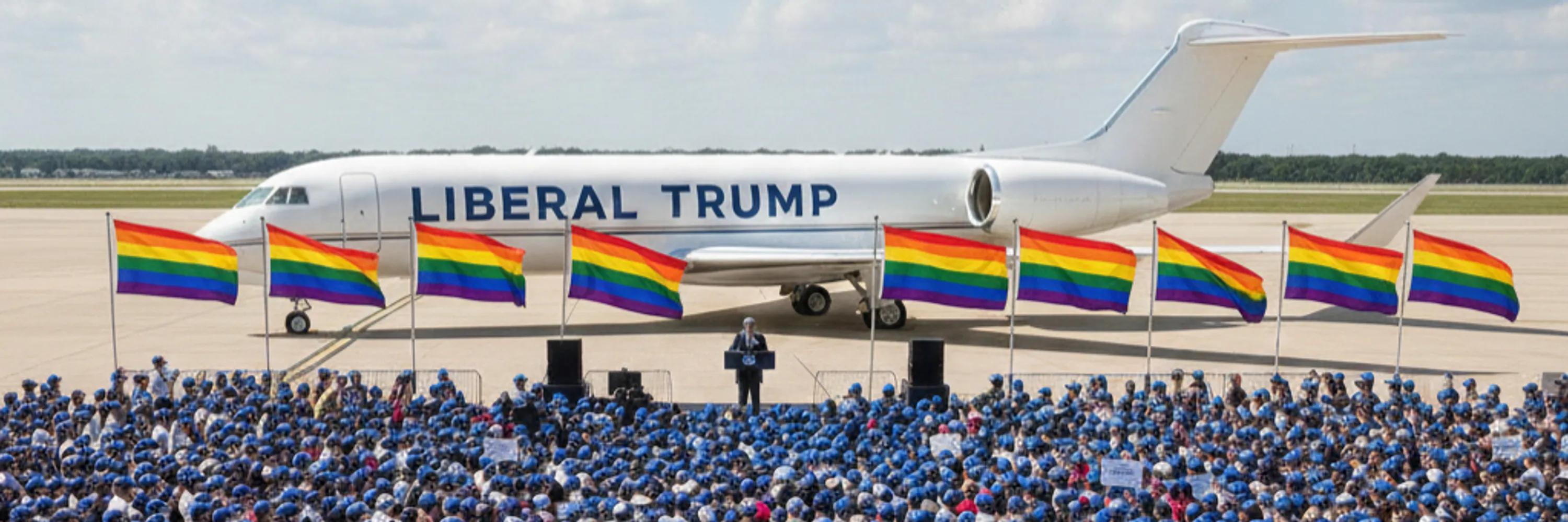 Liberal Donald J. Trump cover