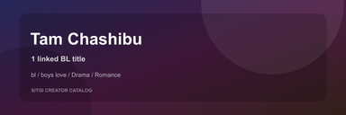 Tam Chashibu cover