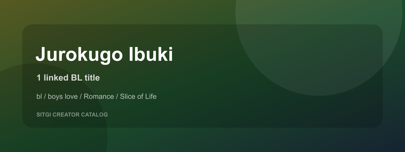Jurokugo Ibuki cover
