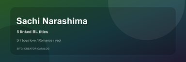 Sachi Narashima cover