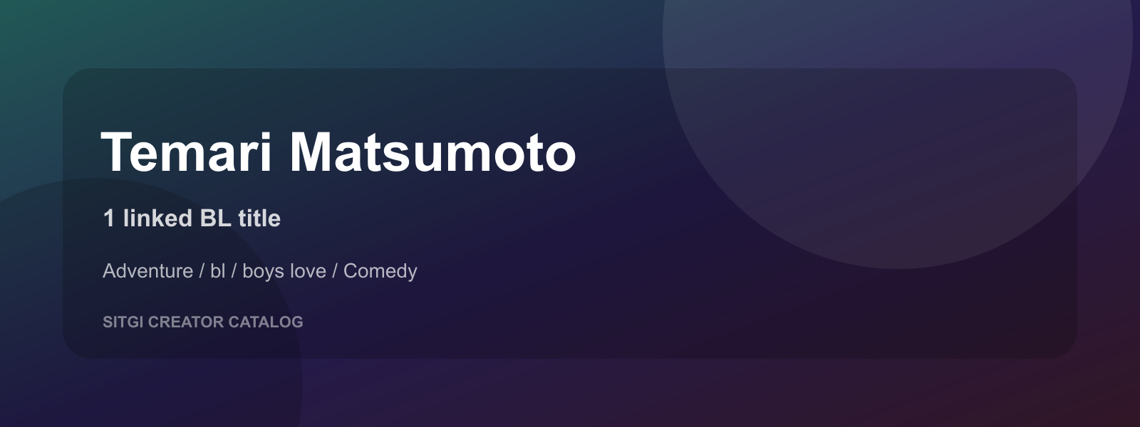 Temari Matsumoto cover