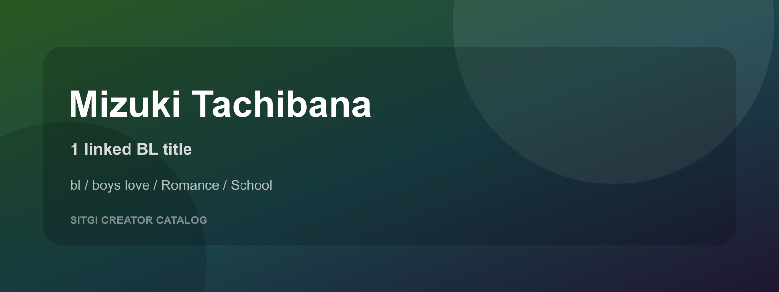 Mizuki Tachibana cover
