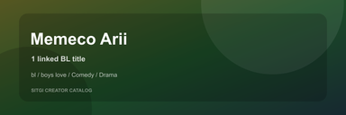 Memeco Arii cover