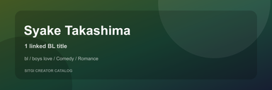 Syake Takashima cover