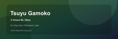 Tsuyu Gamoko cover