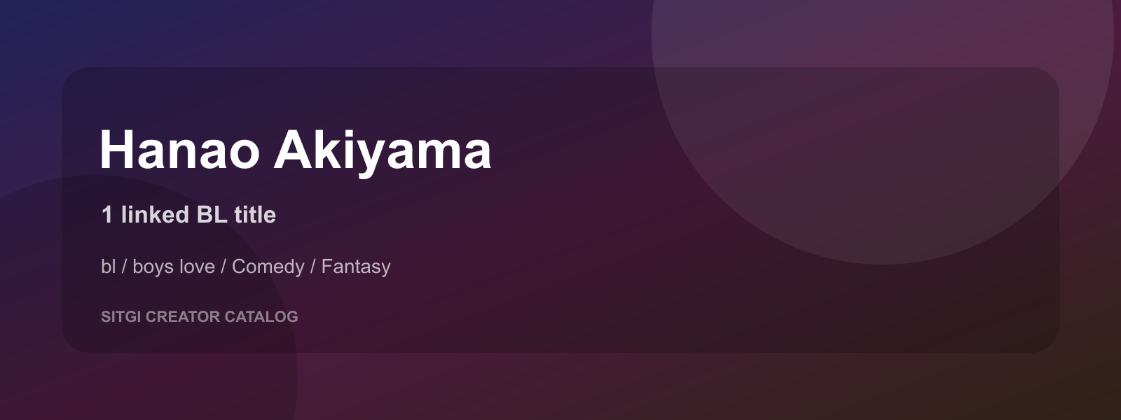 Hanao Akiyama cover