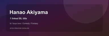 Hanao Akiyama cover
