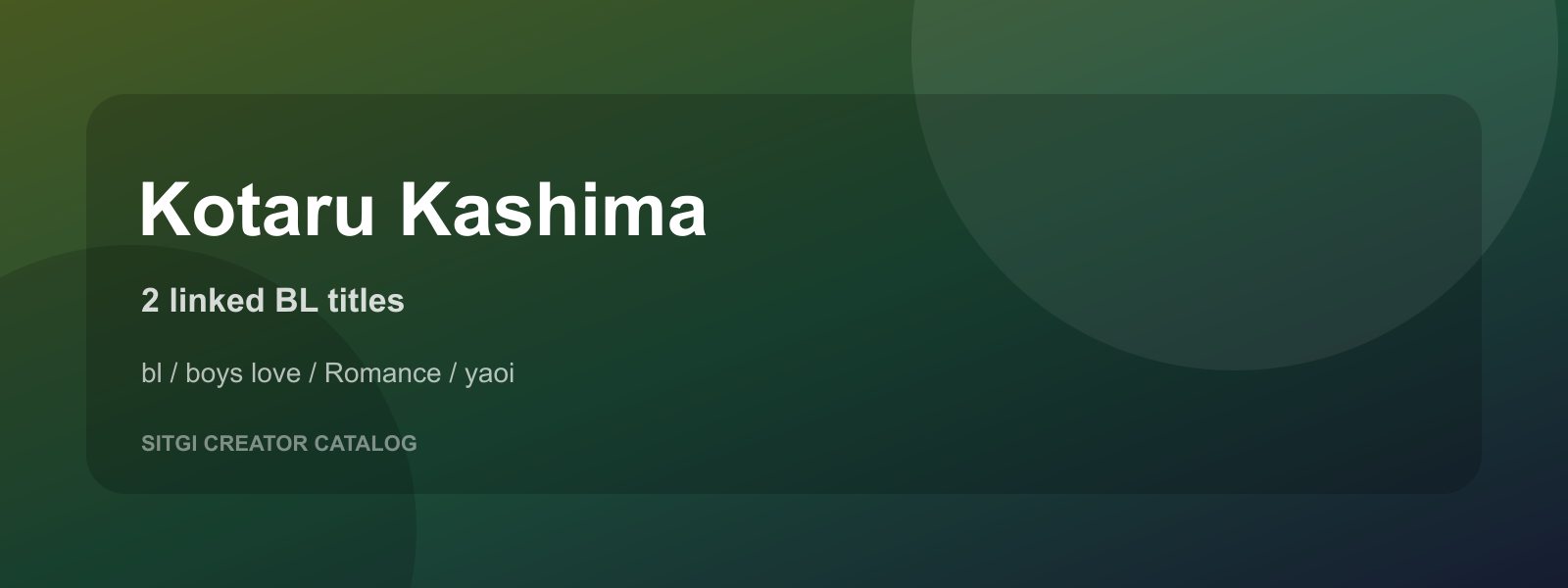 Kotaru Kashima cover