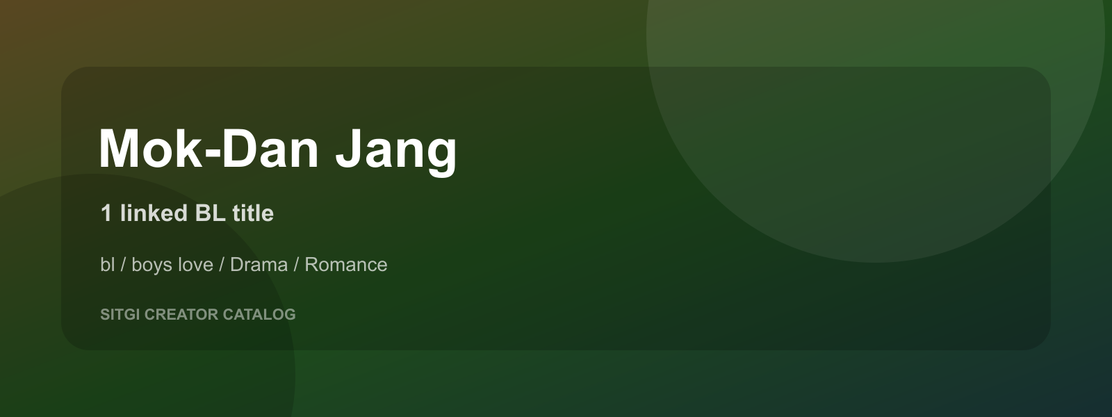 Mok-Dan Jang cover