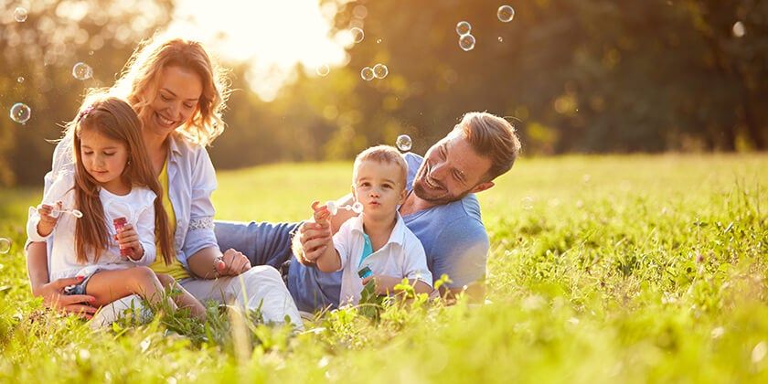 a happy family who know the difference and have both a will and life insurance a happy family who know the difference and have both a will and life insurance