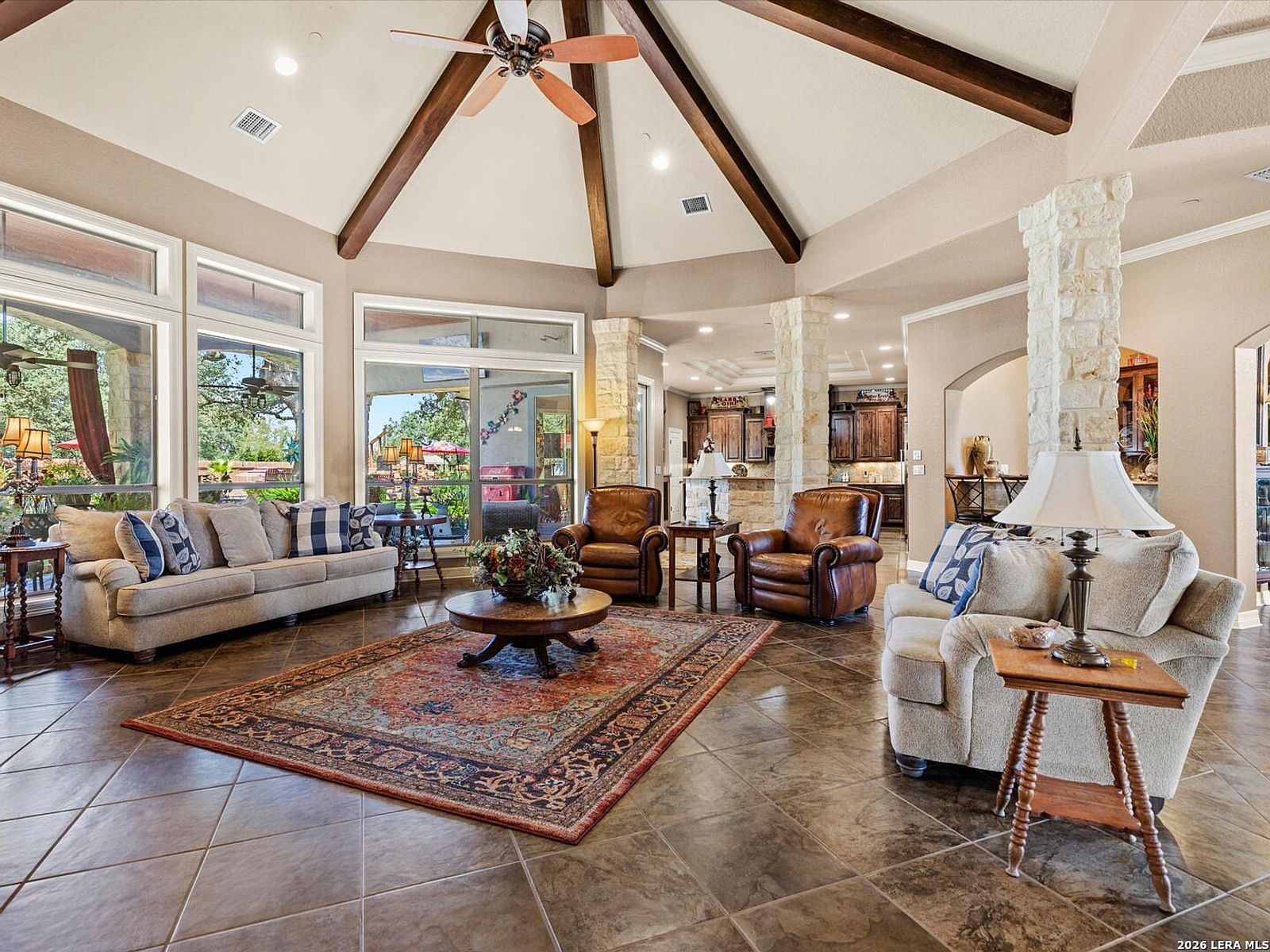 Living area, listing photo 3 of 30, 627 River Chase Way, New Braunfels, TX 78132