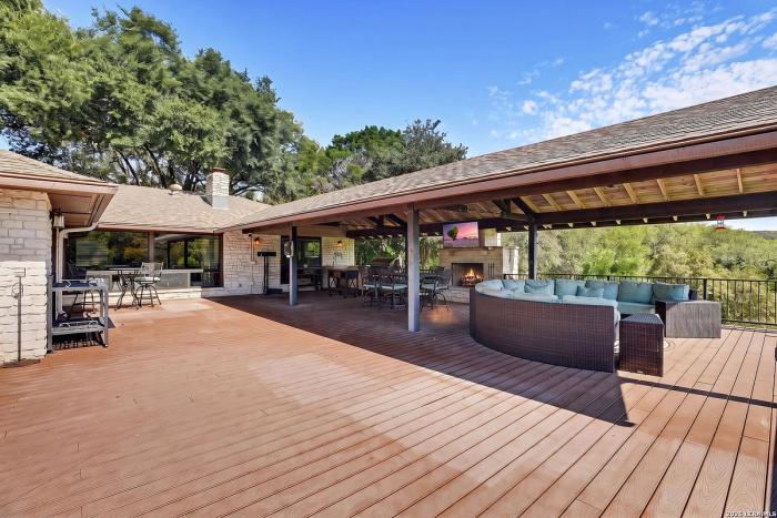 Outdoor living, listing photo 9 of 30, 1271 White Water Rd, New Braunfels, TX 78132