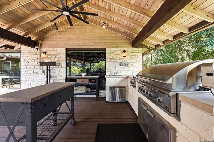Outdoor living, listing photo 6 of 30, 1271 White Water Rd, New Braunfels, TX 78132