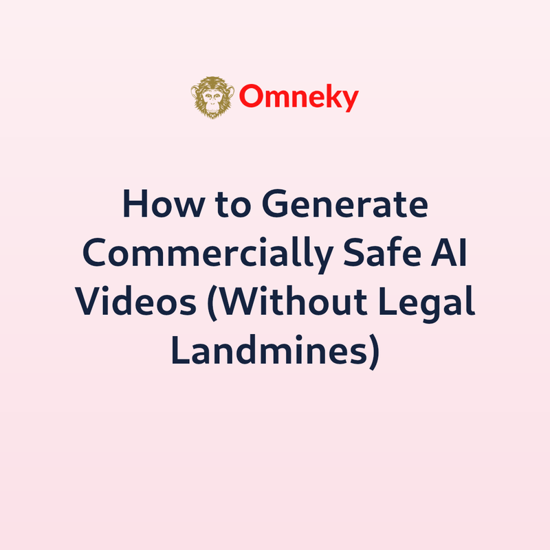 How to Generate Commercially Safe AI Videos (Without Legal Landmines)