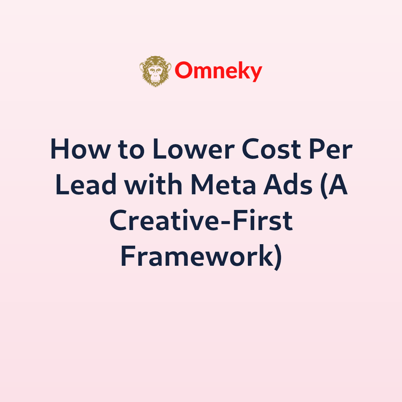 How to Lower Cost Per Lead with Meta Ads (A Creative-First Framework)