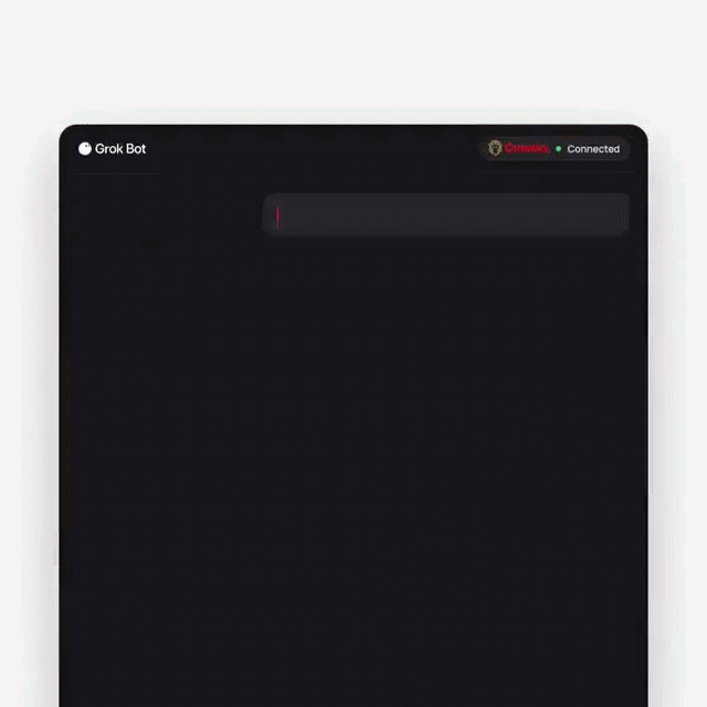 Omneky Grok Bot plugin generating ad creative inside Grok