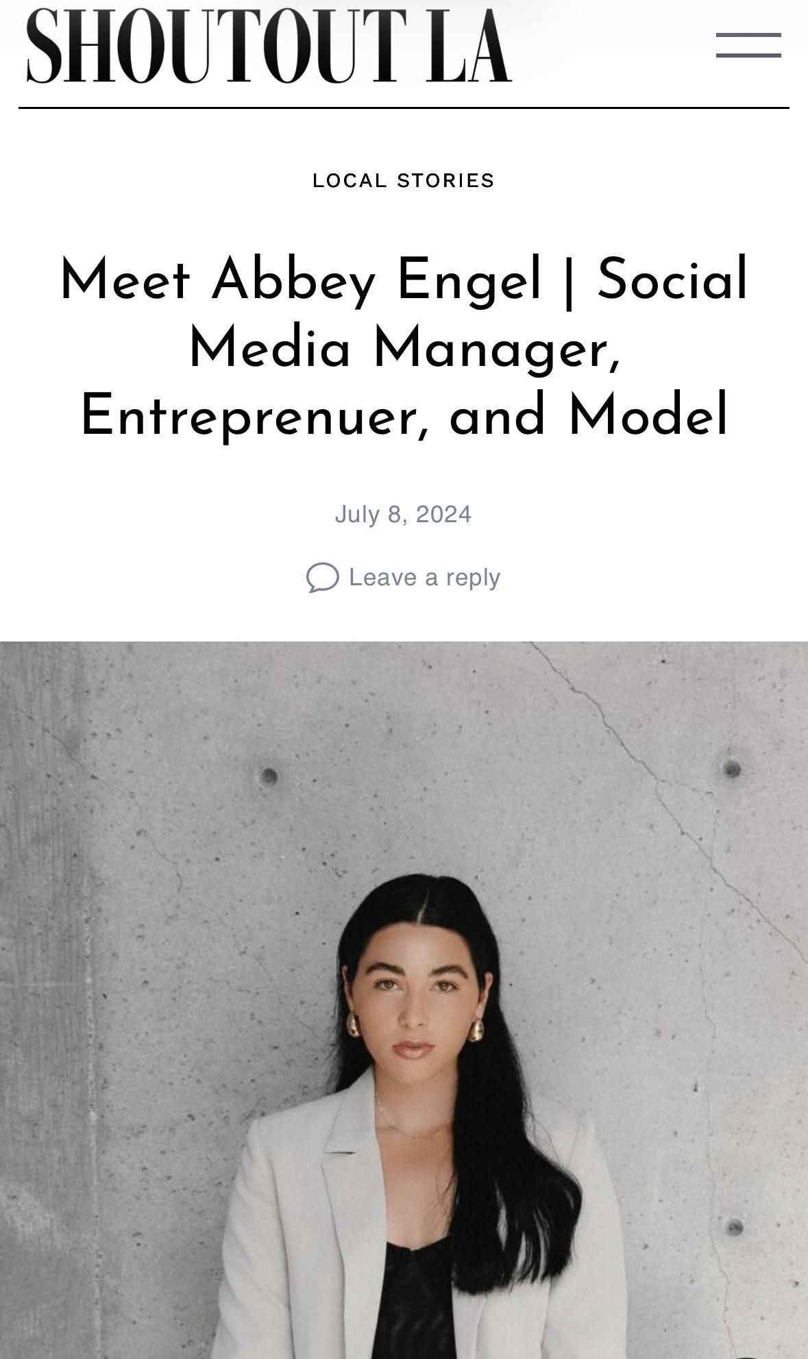 Meet Abbey Engel | Social Media Manager, Entrepreneur, and Model