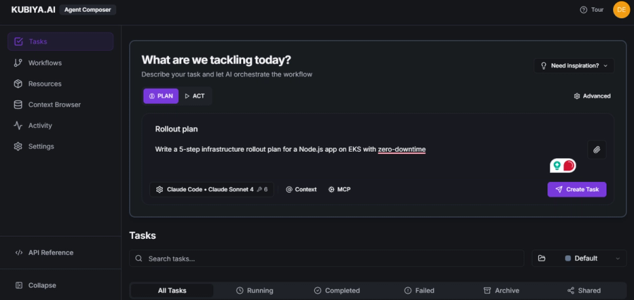 Roll out a Node.js application on EKS with zero-downtime.