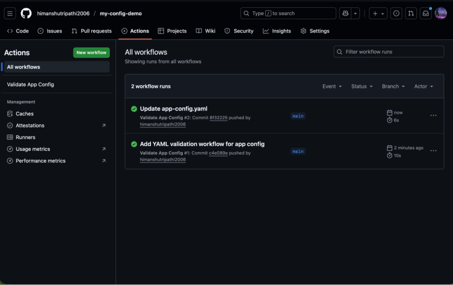 Push a Change to Trigger Syncing & Validation