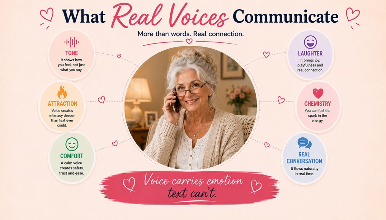 What Do Chatline Operators Actually Do? What real voices communicate - infographic.