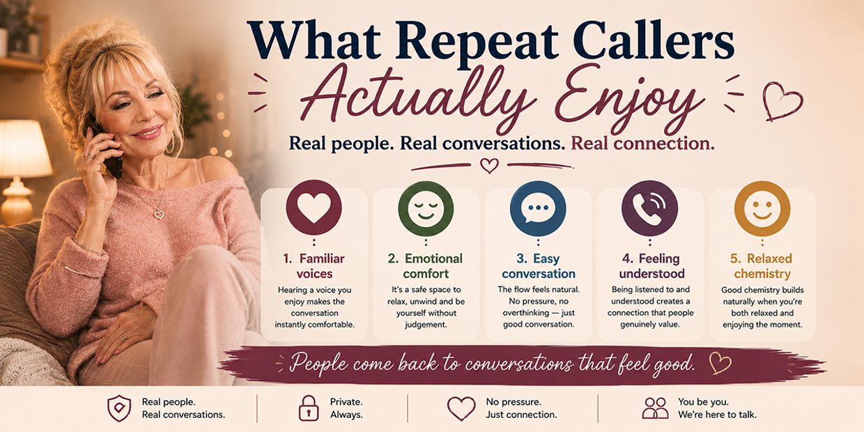 How to Become a Successful Chatline Operator - Repeat Callers - Infographic