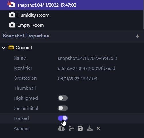 The place where you can lock the snapshot