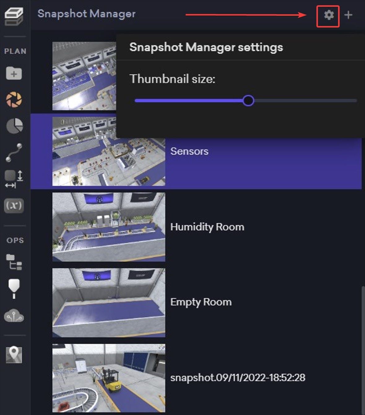 Snapshot Manager settings