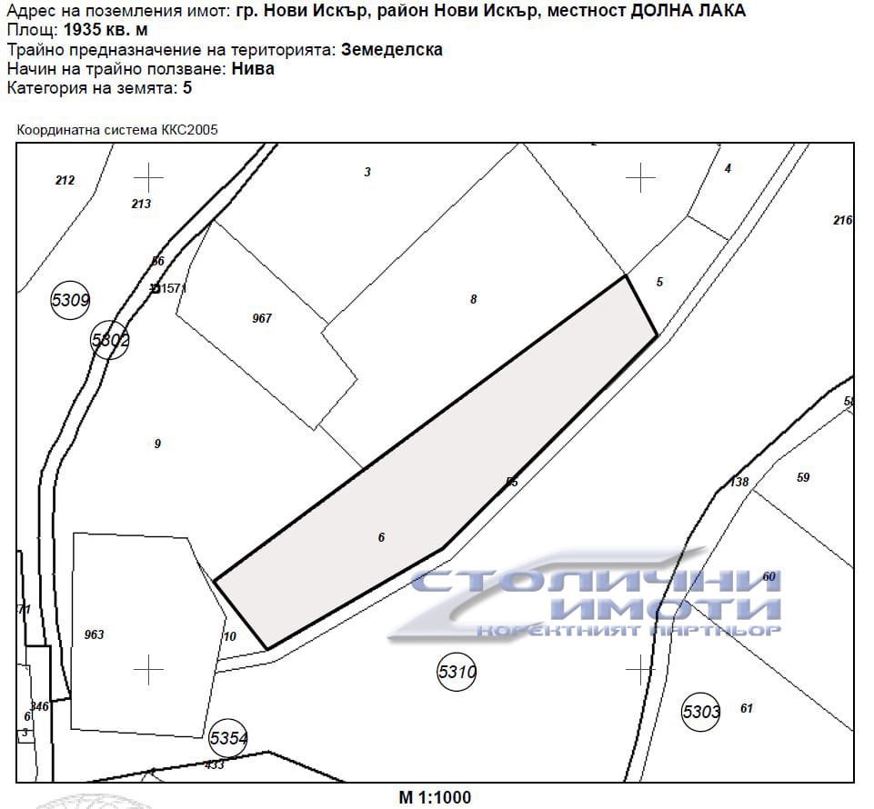 парцел - гр.Нови Искър, област София