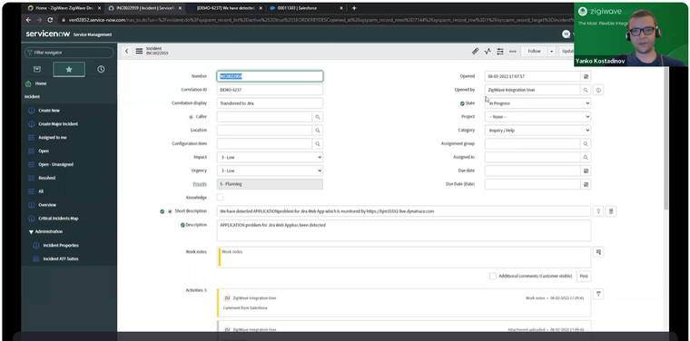 ServiceNow-dashboard