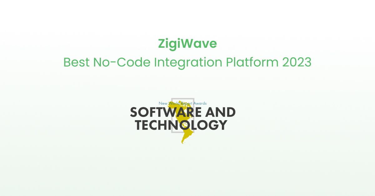 ZigiWave wins the 2023 Software and Technology Awards edition as Best No-Code Integration Platform.