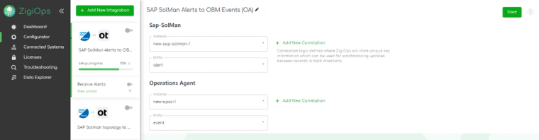 ZigiOps SAP Solution Manager OBM integration template