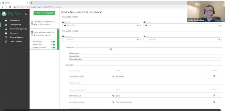 ZigiOps-UII-monitor-showing-the-servicenow-incident-to-jira-task