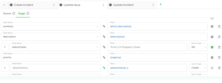screenshot of ZigiOps issue mapping fields