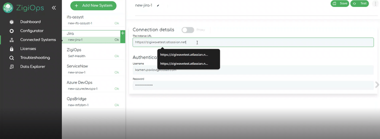 IFS to Jira integration: Connecting ZigiOps to Jira Software instance
