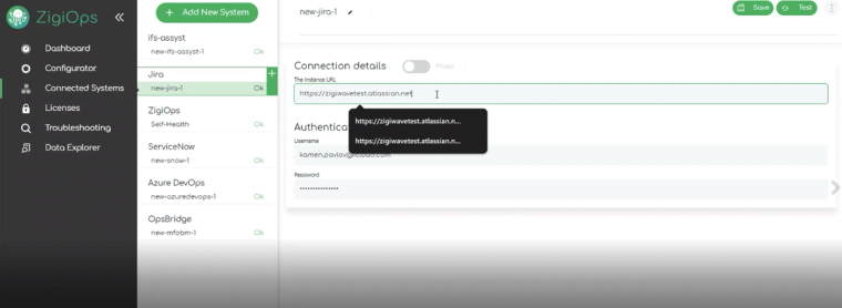 IFS to Jira integration: Connecting ZigiOps to Jira Software instance
