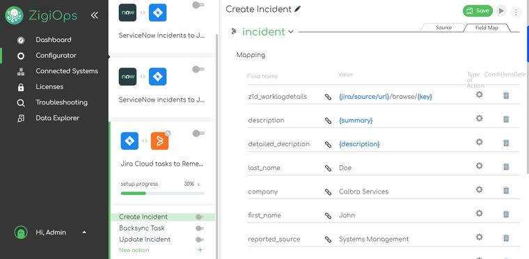 ZigiOps-UI-Jira-tasks-to-Remedy-Incident-create-incident-mappings-fields