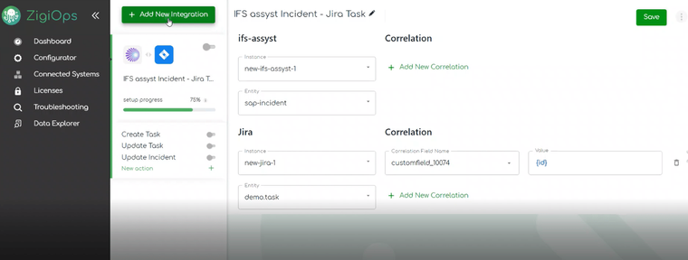 IFS to Jira integration: Integration template