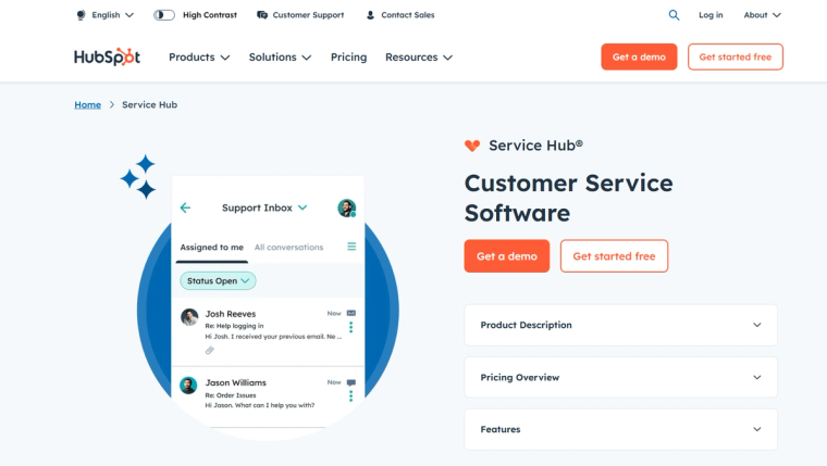 Hubspot landing page