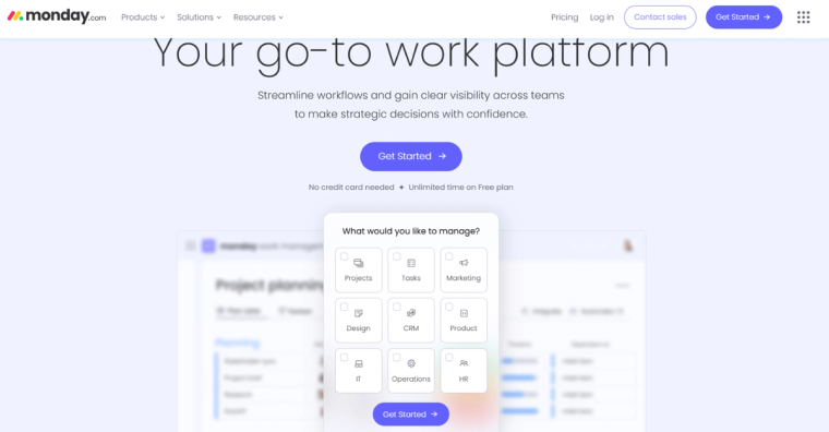 Monday.com platform