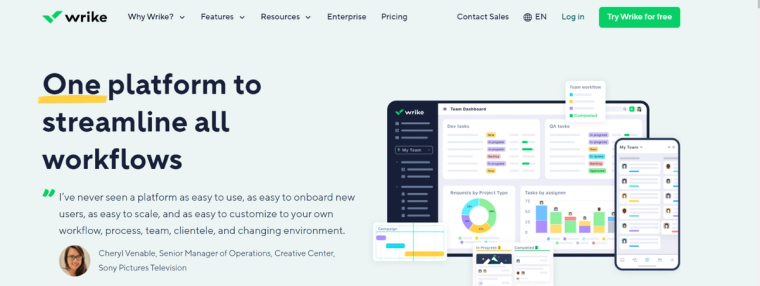 Wrike platform