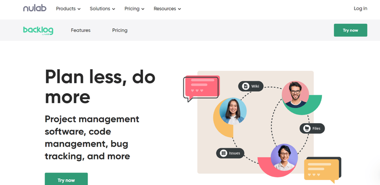 Backlog project management tool