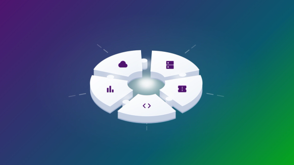 Separate IT systems snapping together into one connected whole