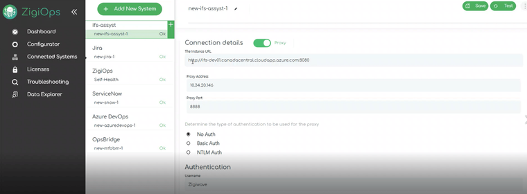 IFS to Jira integration: Connecting ZigiOps to IFS instance