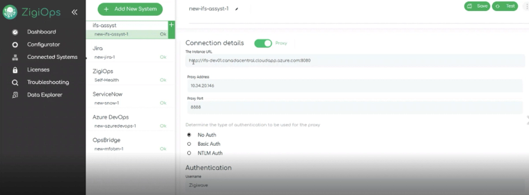 IFS to Jira integration: Connecting ZigiOps to IFS instance