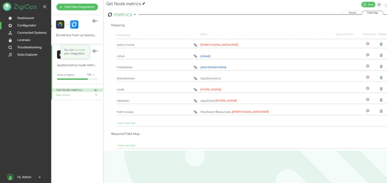 Screen-shot-of-ZigiOps-integration-platform-interface-showing-AppDynamics-node-metrics-to-OBM-metrics-mapping