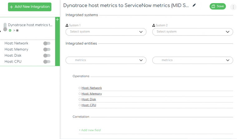 ZigiOps Dynatrace ServiceNow integration: Dynatrace host metrics to ServiceNow metrics – entities
