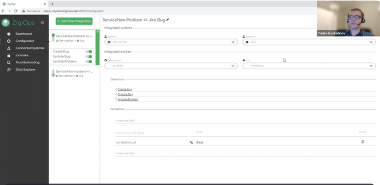 ZigiOps-UII-monitor-showing-the-servicenow-problem-to-jira-bug