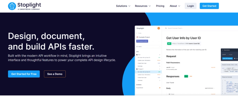 Stoplight landing page