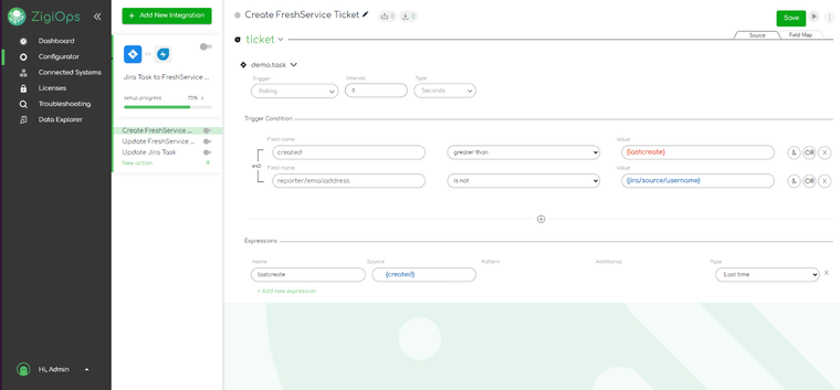 Freshservice to Jira integration – Create Freshservice ticket